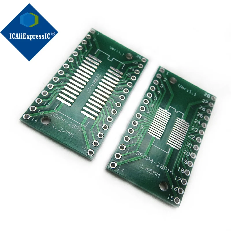 5pcs/lot TSSOP28 SSOP28 SOP28 to DIP28 Transfer Board DIP Pin Board Pitch Adapter In Stock