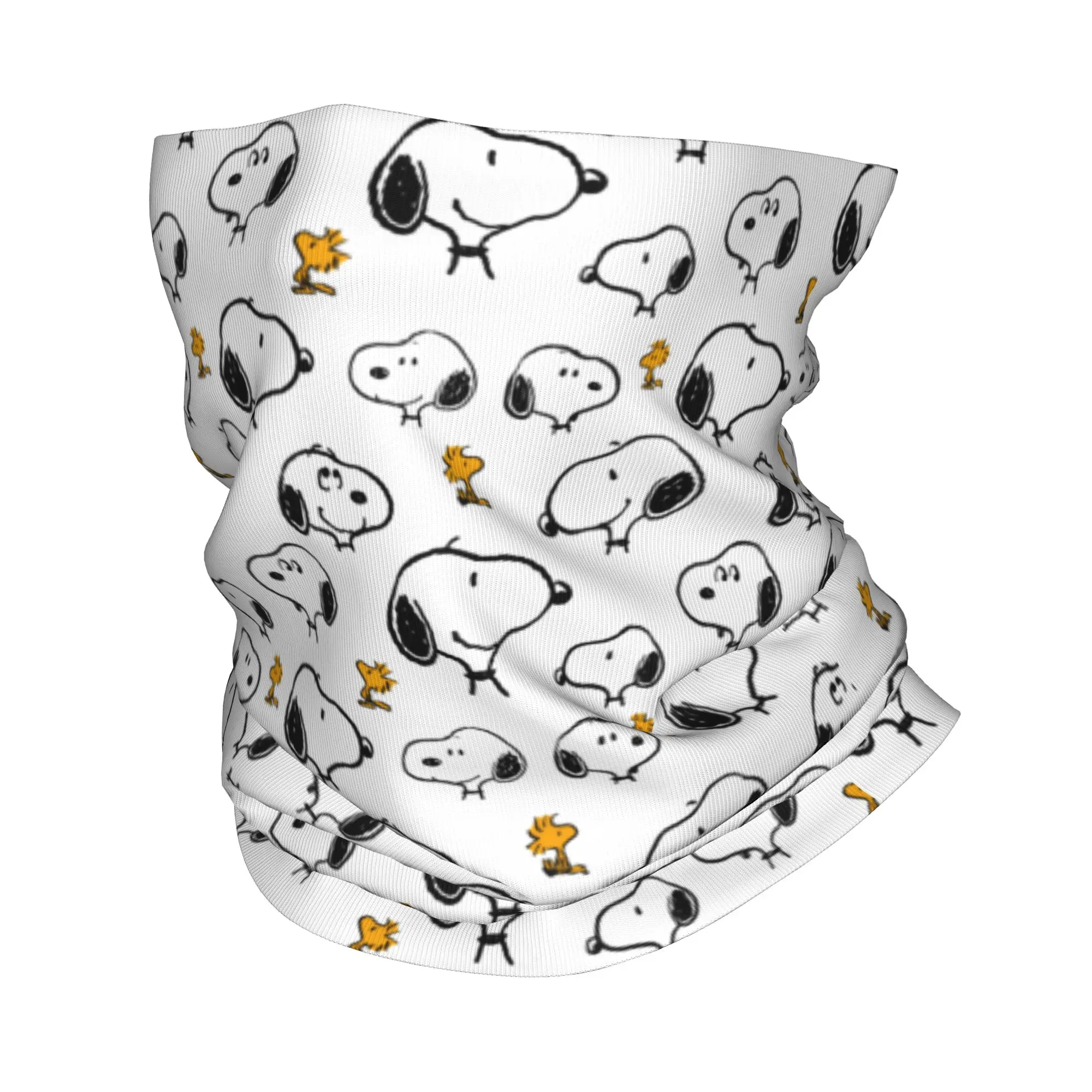 

Snoopys & Woodstock Pattern Bandana Neck Gaiter Mask Scarf Multi-use Cycling Scarf Running for Men Women Adult Breathable