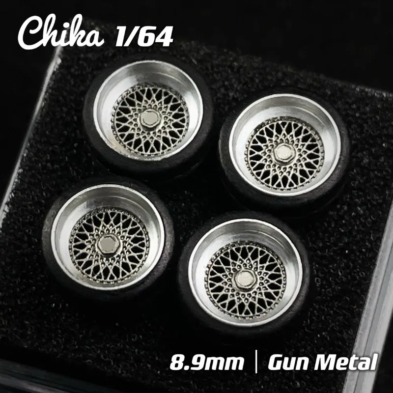1/64 Chika Rs 8.9Mm Oro Seconda Modifica Postura Statica Mozzo Ruota Modello Bambino Modifica Auto Giocattolo