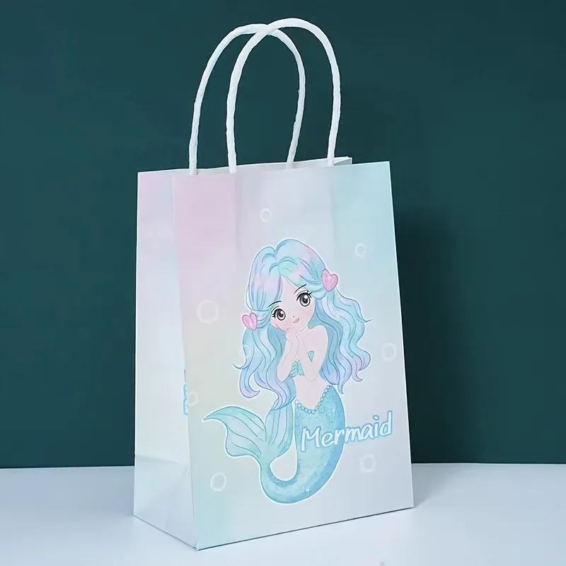 10 Pezzi Borsa di Carta Personalizzata Rosa con Ragazza Anime Kawaii, Decorazione Carina, Borsa Regalo per Shopping, Consegna Rapida