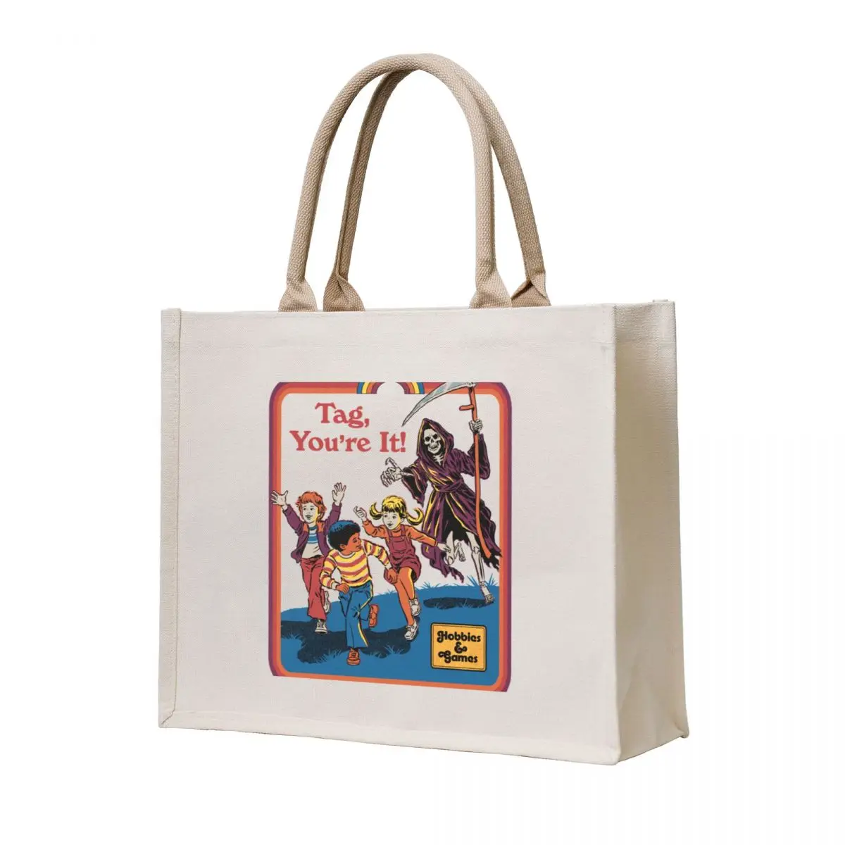 

Tag, You're It Tote Bag Women's shopping bag Lady bag Canvas for women for beach