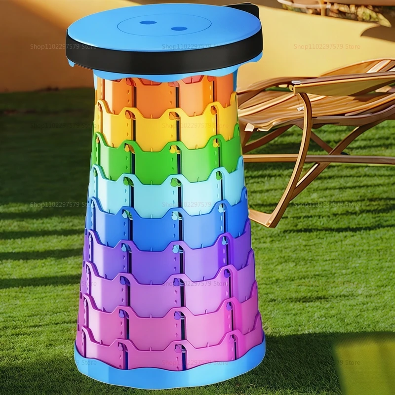 Tragbarer Teleskopstuhl – Strand-Angel- und Grillstuhl für den Außenbereich – leicht und langlebig – geeignet für Picknicks und Reisen