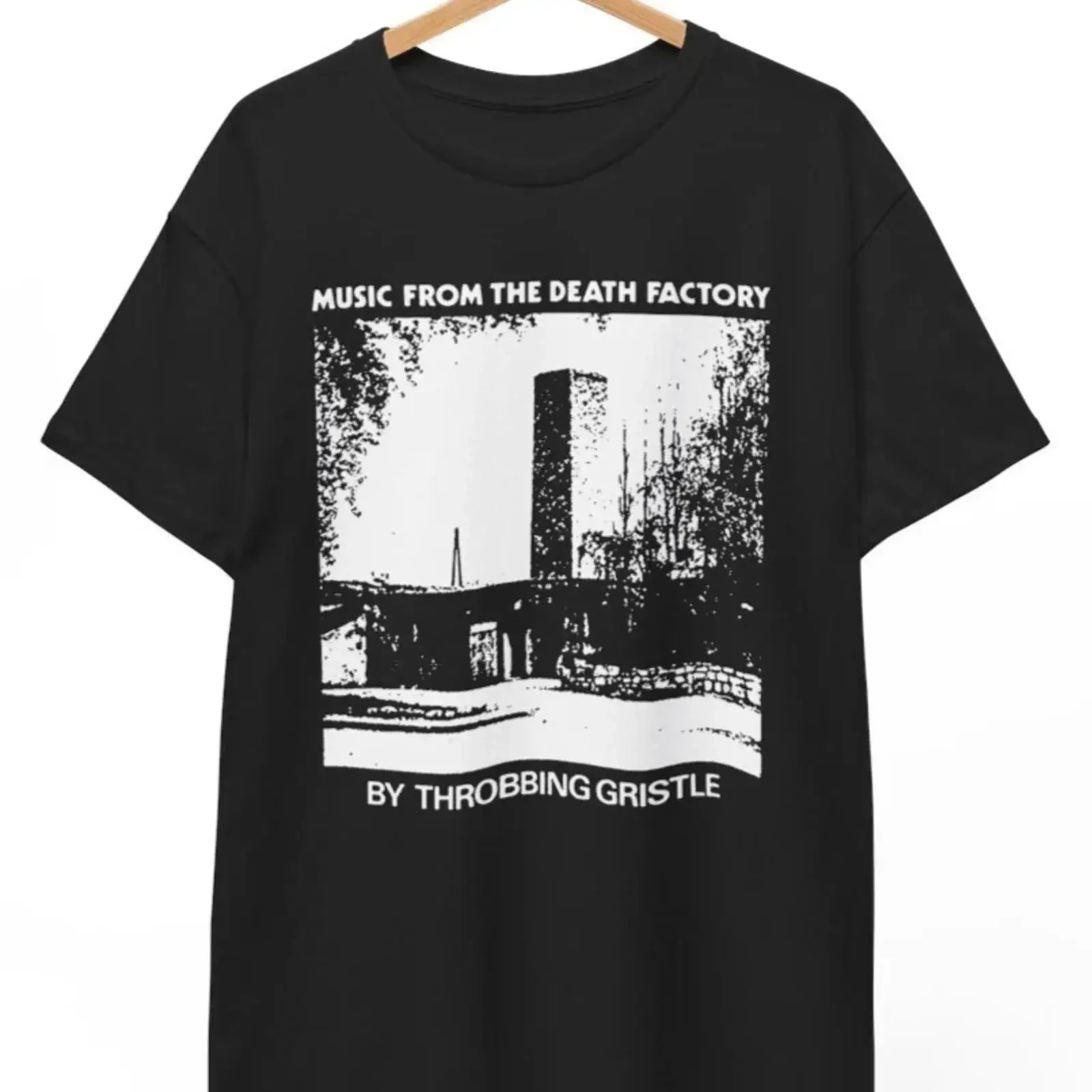 Throbbing Gristle Music From The Death T Shirt Band Rock Punk Metal  vintage Washed Unisex Soft Casual designer clothes