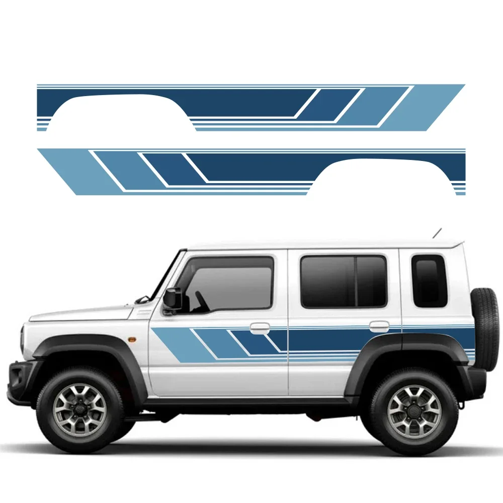 Car Door Side Stickers Boby Stripe Decal Kit For SUZUKI JIMNY XL WAGON JC74 4Door 2023-24  Waterproof Vinyl Film Car Accessories