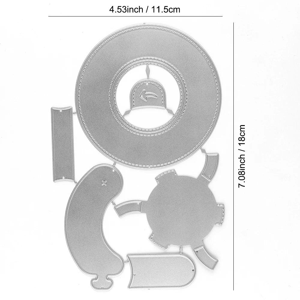 Magic Iris Camera Pull-Tab Add-On Metal Cutting Dies Embossing Diecut For DIY Card Making Scrapbooking Crafting Supplies