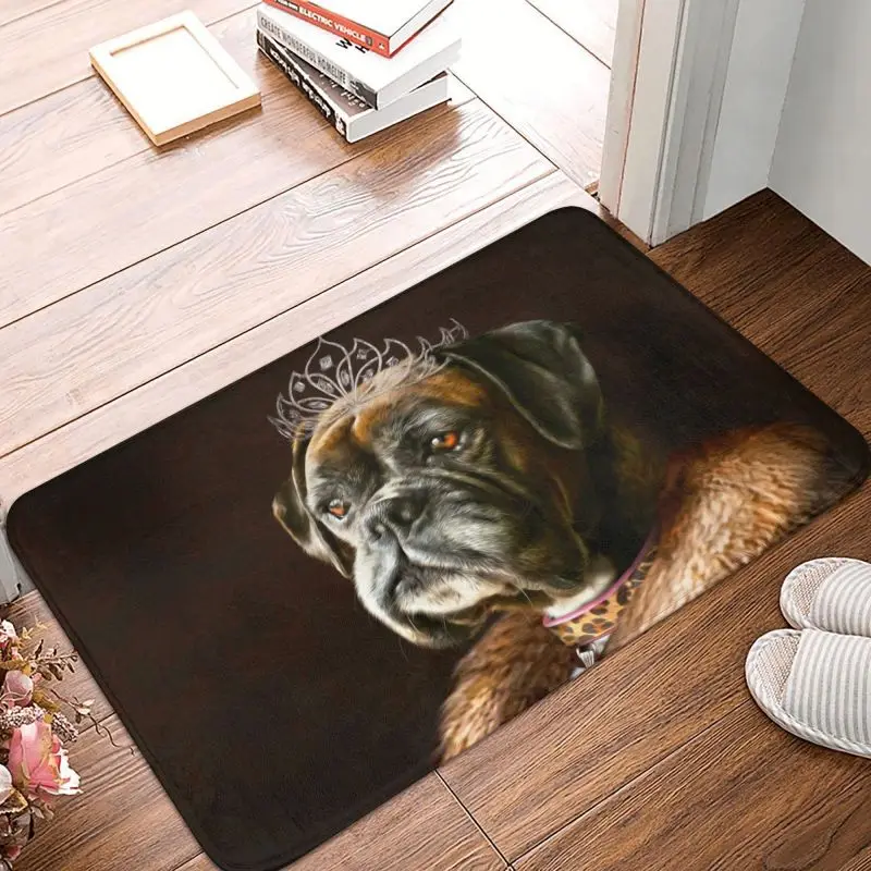 Boxer Dog Portrait Floor Door Kitchen Bathroom Mat Anti-Slip Outdoor Regal Pet Army Doormat Bedroom Balcony Entrance Rug Carpet