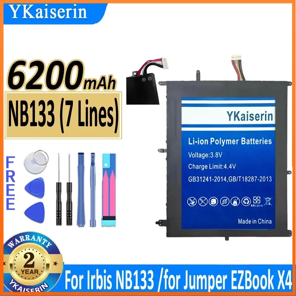 

YKaiserin 0154200P HW-3487265 31152200P NV-2874180-2S Battery for Irbis NB133 NB131 for Jumper EZBook X4 for BBEN N14W TH140A