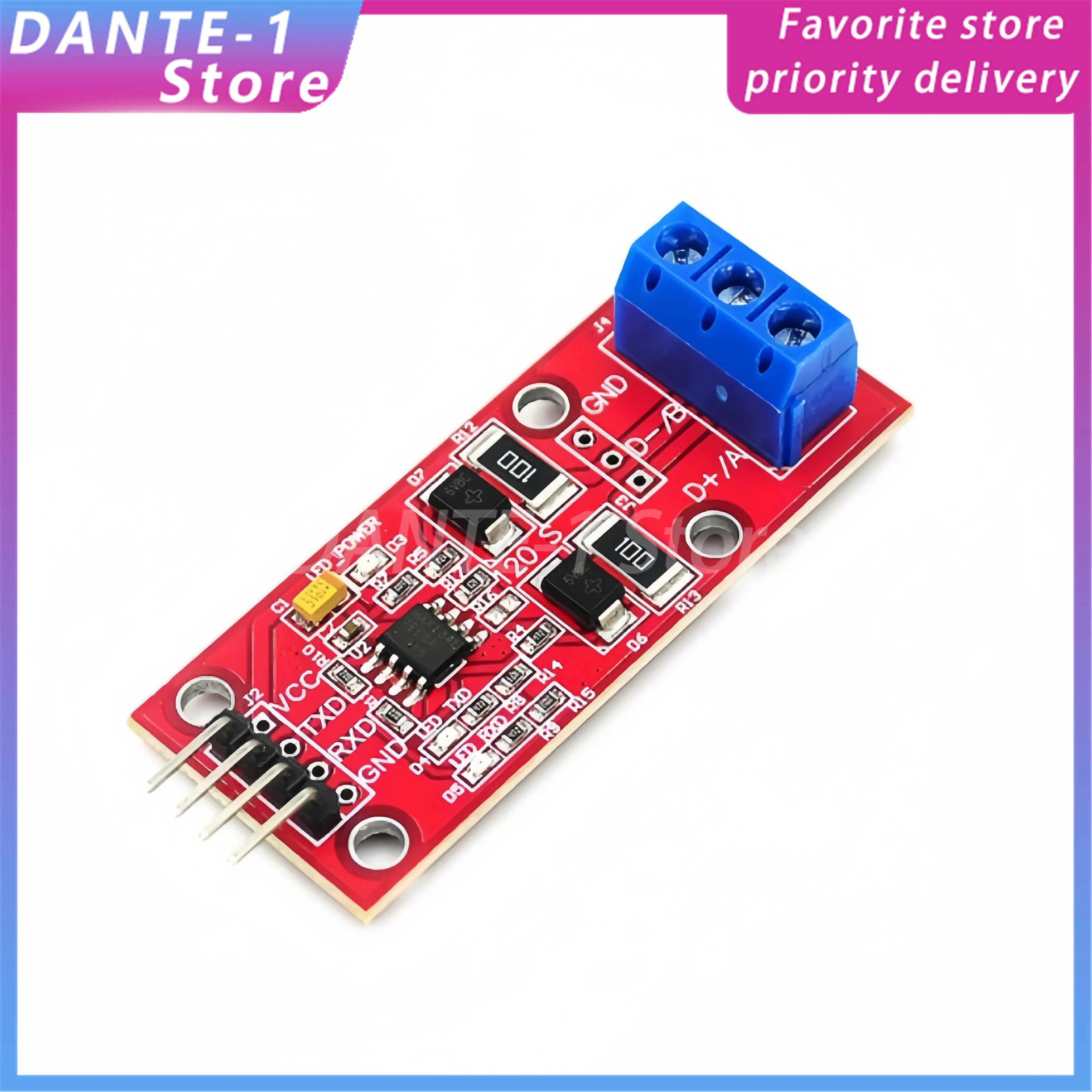 MAX3485 TTL to RS485 module MCU development accessories overvoltage protection RS485 to TTL