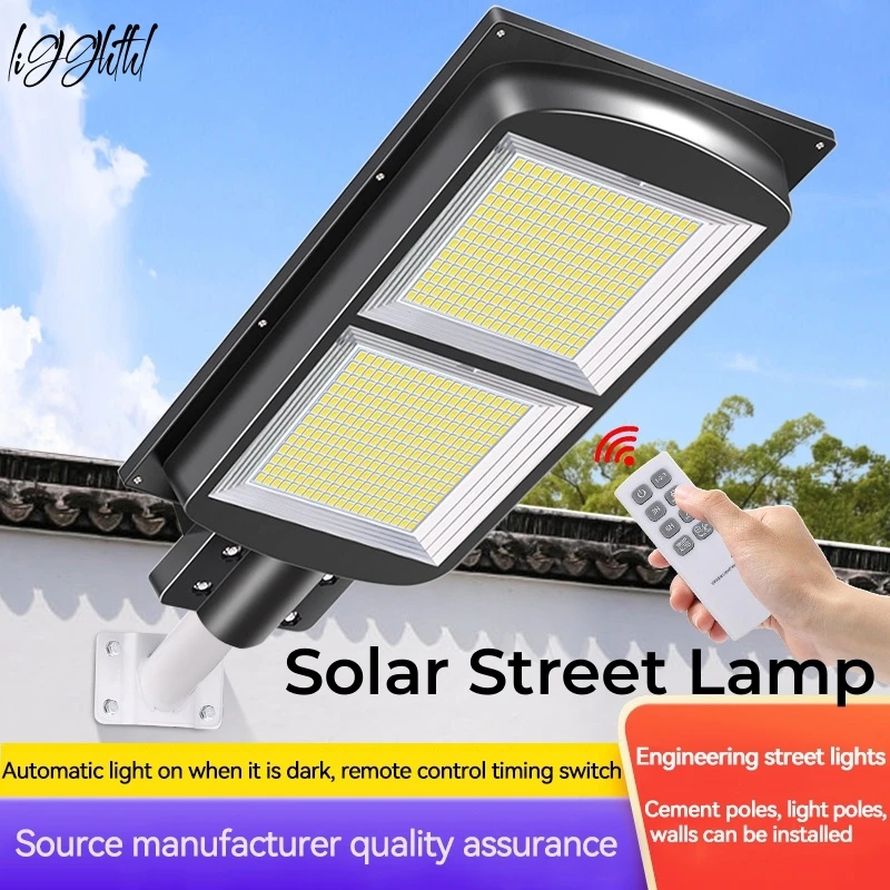 Solar Street Lights Outdoor LED Waterproof IP65 Human Body Sense Light Street Lamp for Patio Garden Extirior Sreet Lantern Solar