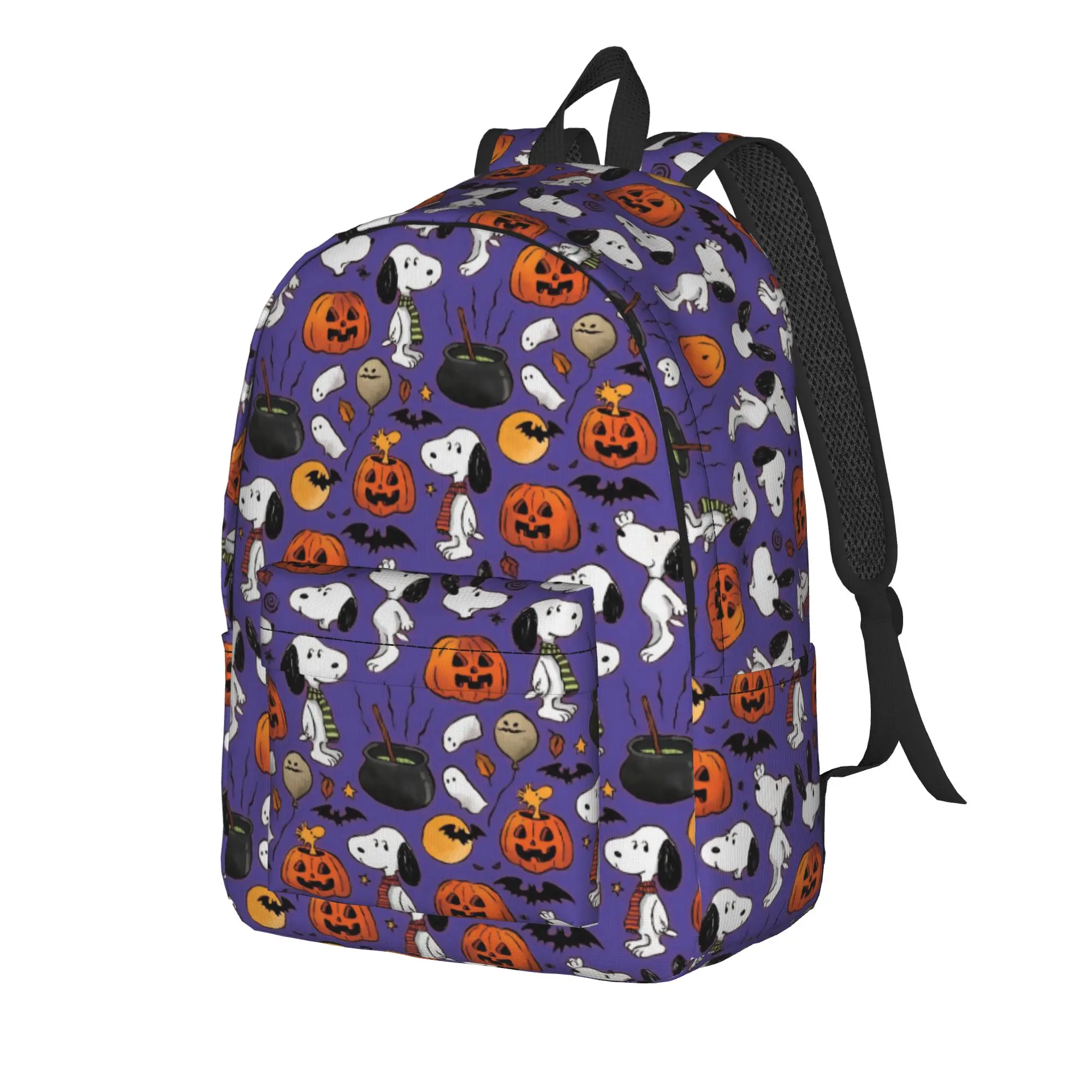 Pumpkin Halloween Snoopys Cool Backpack Durable Student Business  Daypack for Men Women Laptop Computer Canvas Bags
