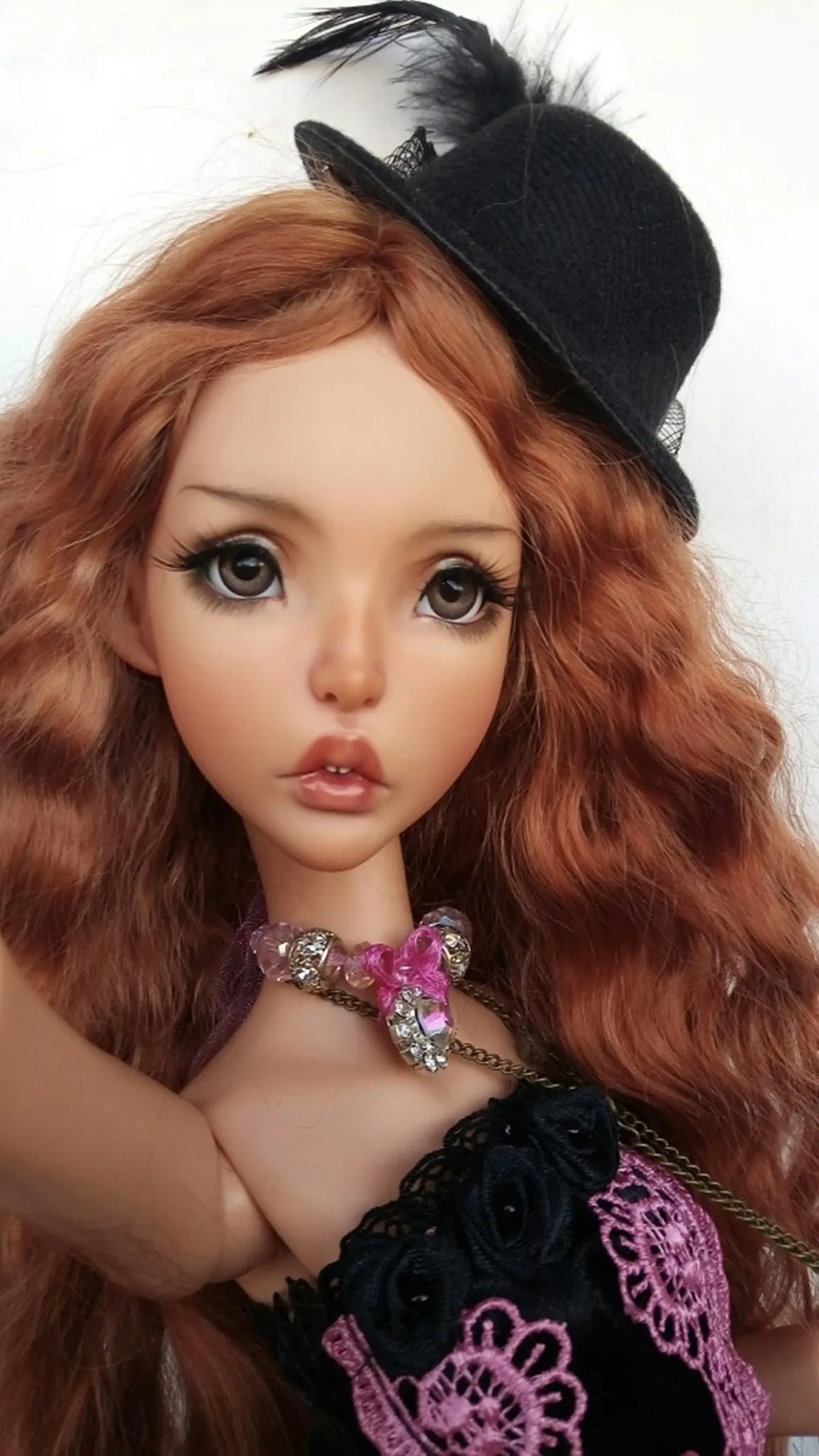 New bjd sd 1/4 Ellana Jointed Female Doll  Eyeball Gift Premium Resin Spot Makeup