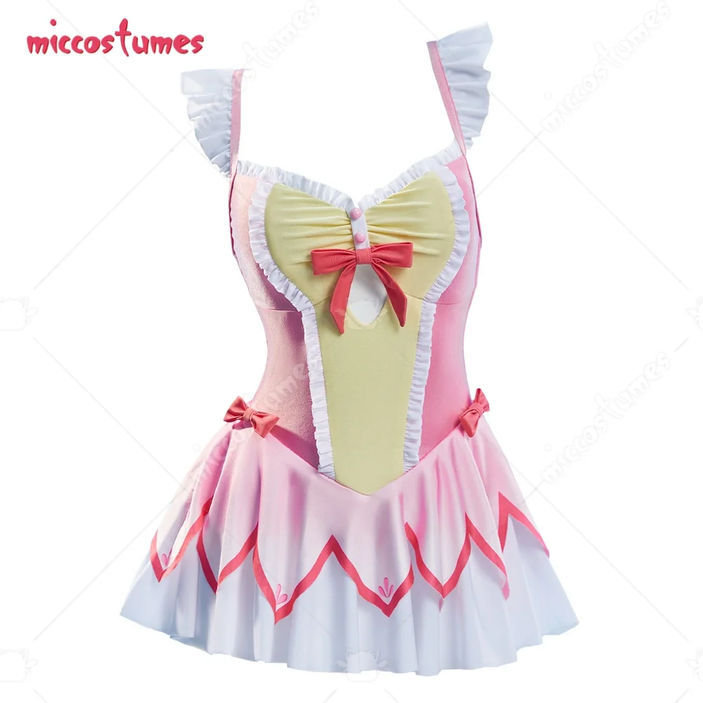 Haikyuu Women's Anime One Piece Swimsuit Kawaii Style Bathing Suit Pink Cosplay Swimwear
