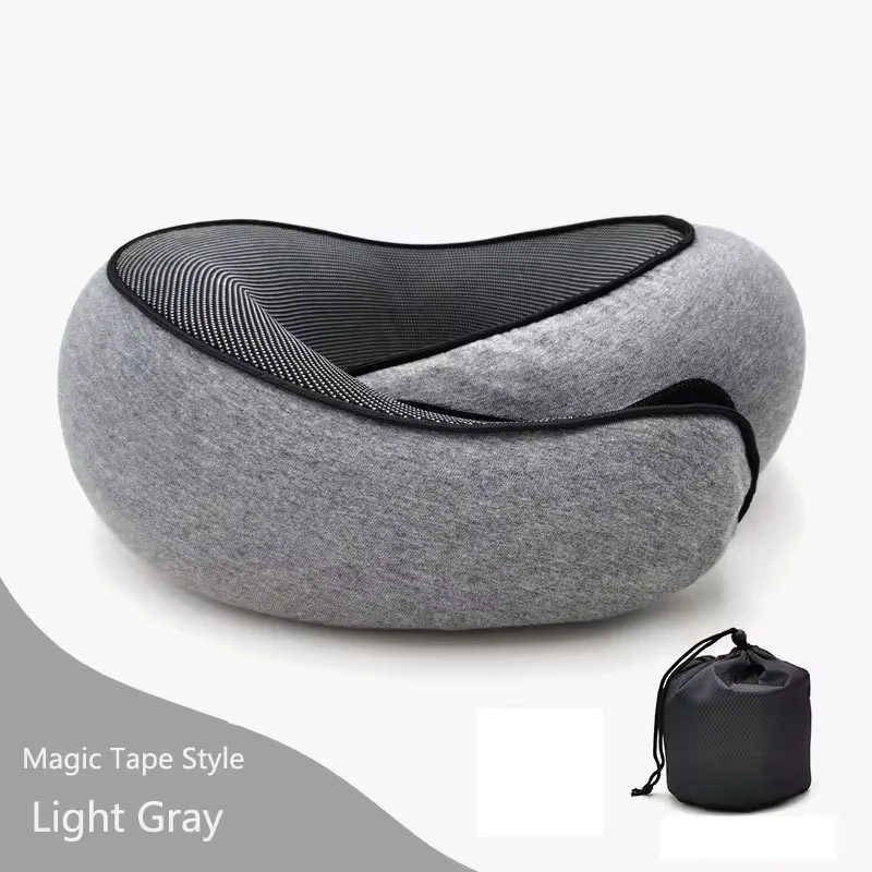 Memory Foam Neck Pillow Cervical Vertebra Travel Portable Noon Break Aircraft U Type Of Pillow Sleep Camping Pillow Carry Bag