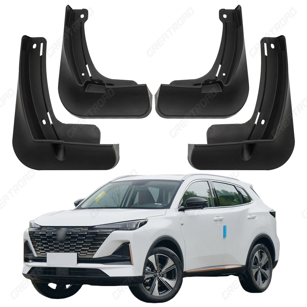 4Pcs Durable ABS Mud Flaps For Changan CS55 Plus MK2 2021 2022 2023 Car Mud Flaps Fender Guards Easy Install Auto Accessories