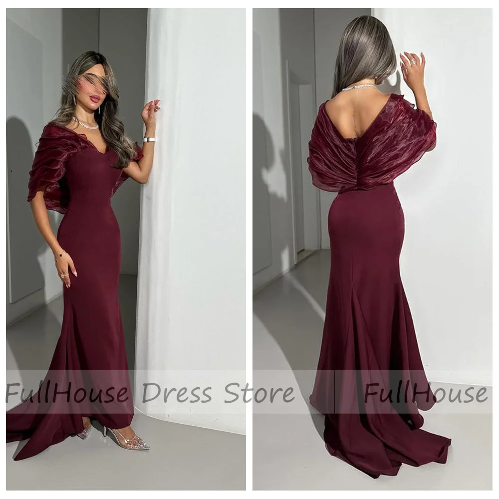 

Современное свадебное плиссированное платье на заказ с открытыми плечами, сексуальное платье в Саудовской Аравии, драпированное вечернее платье макси с открытой спиной и шлейфом