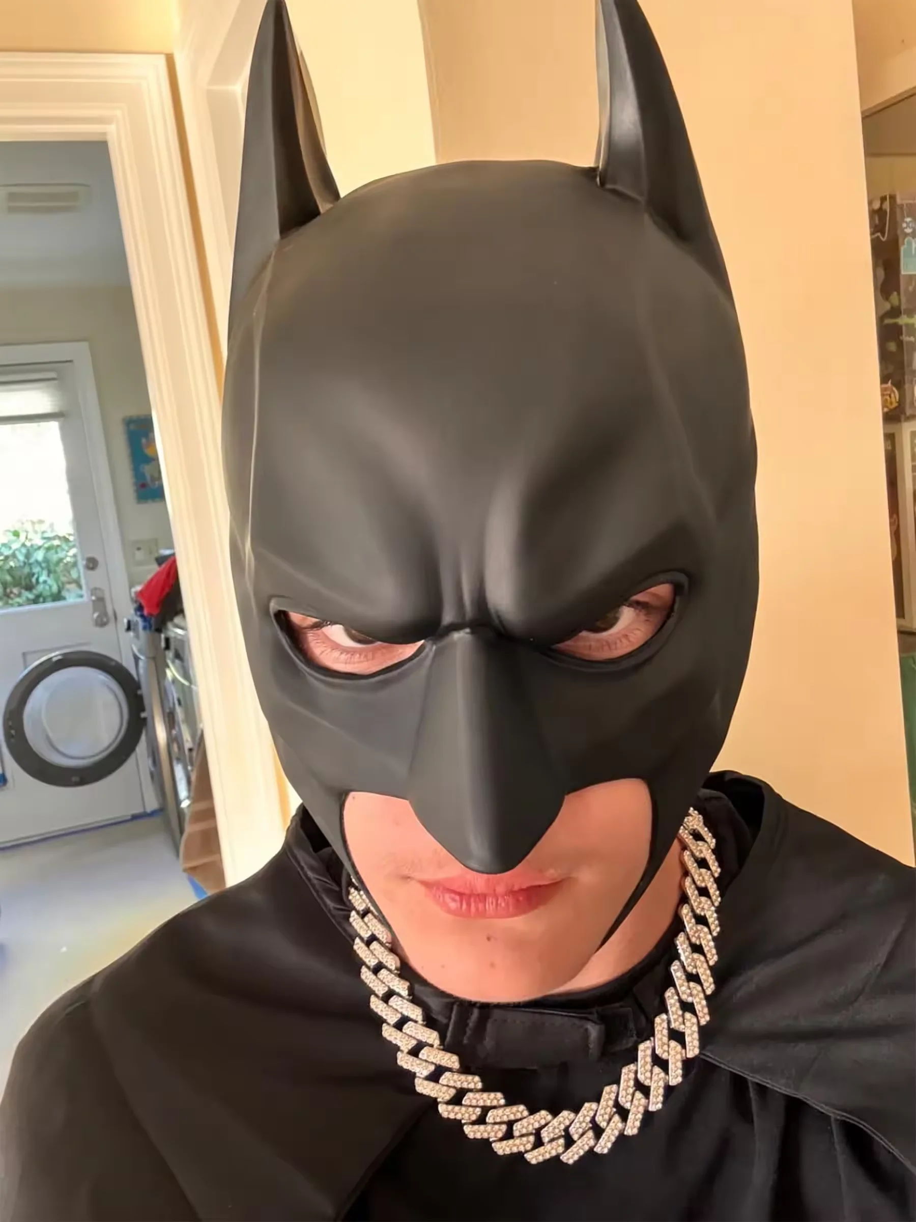 رائجة البيع قناع الخفافيش القبعات تأثيري هالوين خارقة ليلة الرقص حفلة الكبار قناع تنكر قناع للرجال أنيمي مادة اللاتكس #1