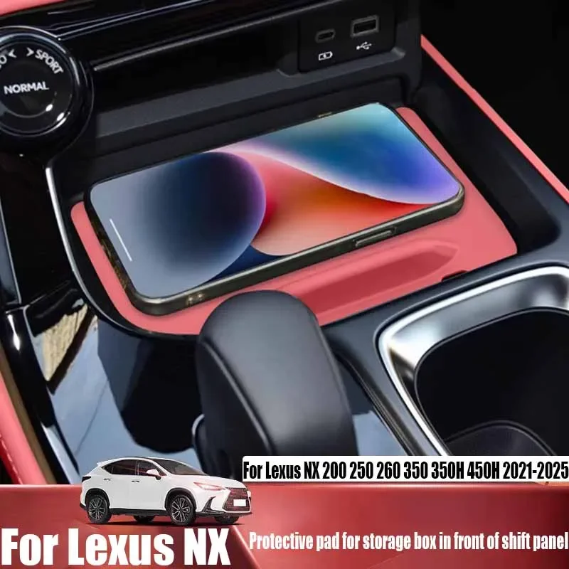 For Lexus NX 200 250 260 350 350H 450H 2021-2025 shift panel front storage box protective pad automotive interior accessories