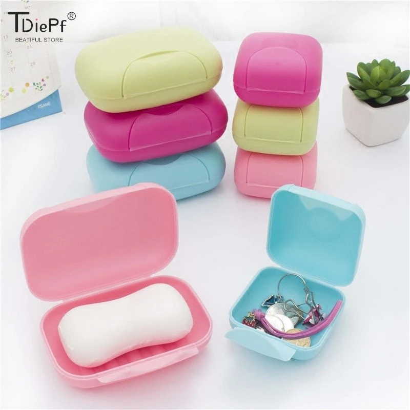 

1 шт. мыльница, аксессуары для ванной комнаты, держатель для мыла и конфет, квадратный портативный контейнер для хранения мыла, пластиковые дорожные принадлежности