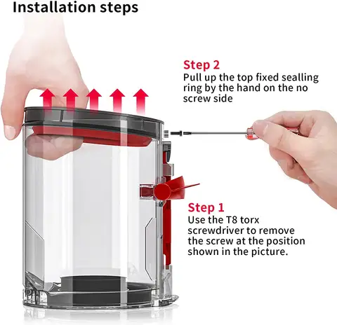 För Dyson V11 SV14 SV15 / V10 SV12 Dammsugare - Topp Fast Tätningsring Dammbehållare Reservdelar Ersättningsuppsamlingstillbehör 10 best sales Dyson V11 reservdelar - №4