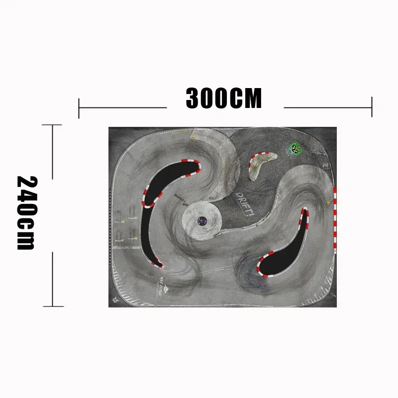 RC Car Simulation Race Track Drift Runway Racetrack for 1/28 1/24 MINI-Z RW00 DRZ AMG GLD BMX 4WD Professional Drift Track