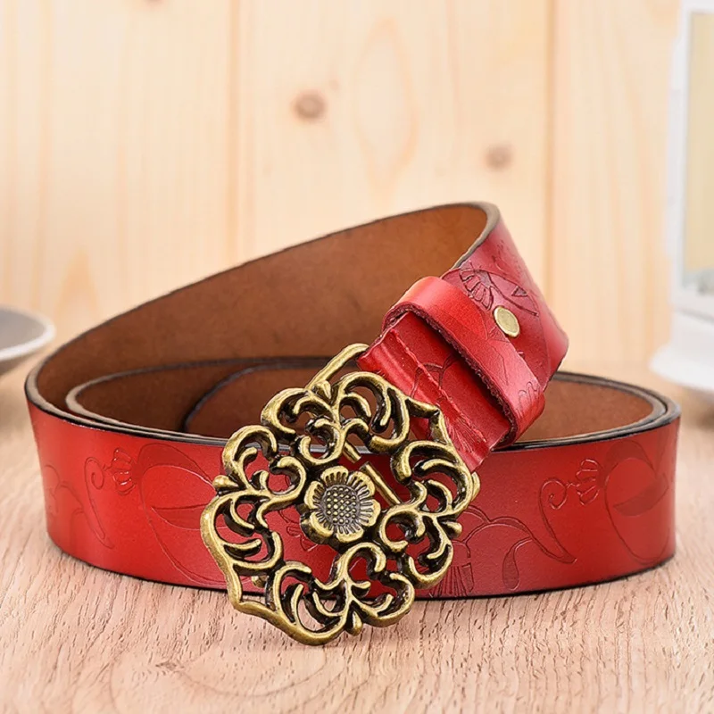 Women's Trousers Belt Fashion Quality Women Waist Belts Vintage Pin Working Waistband Trend Women's Belt For Jeans DT101