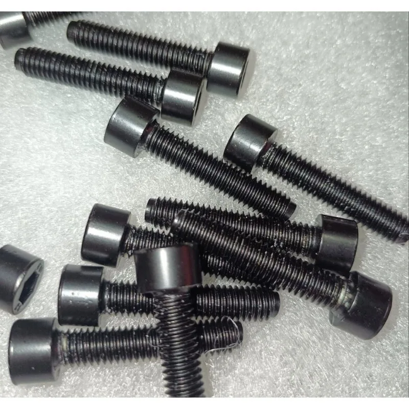 4pcs 30mm 35mm M5 M6 10.9 hard electroplated black rust proof column head hexagonal screw for professional speakers