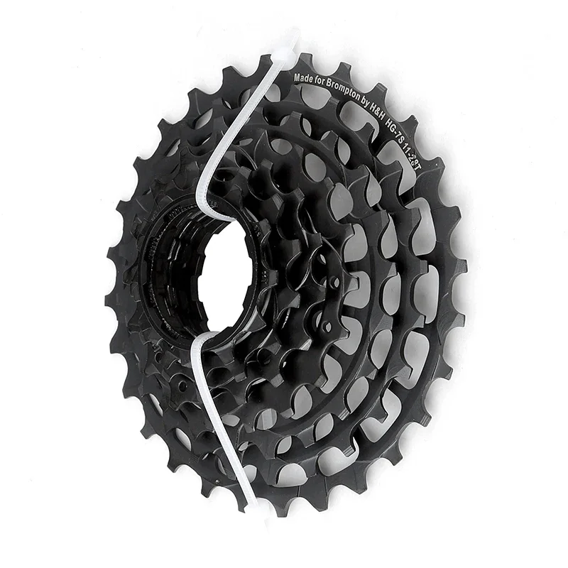 H & H-For Brompton FoldingBicycle Cassette Freewheel, Steel Material, 7Speed, 11-28T, 137g.11-32T,181g