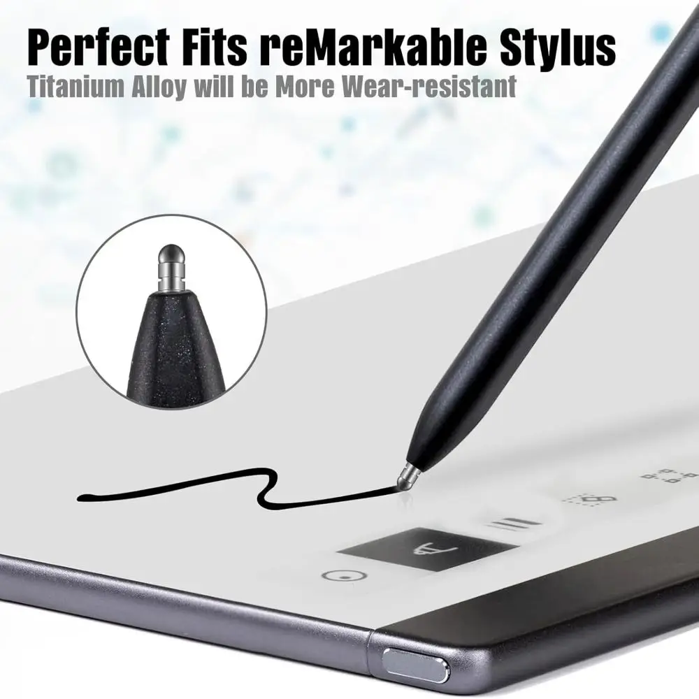 Pen Tips for Remarkable 2 Refill Accessories Stylus Pen Titanium Alloy 4096 Pressure for BOOX/iReader/AL-Star Digital Pen Nibs