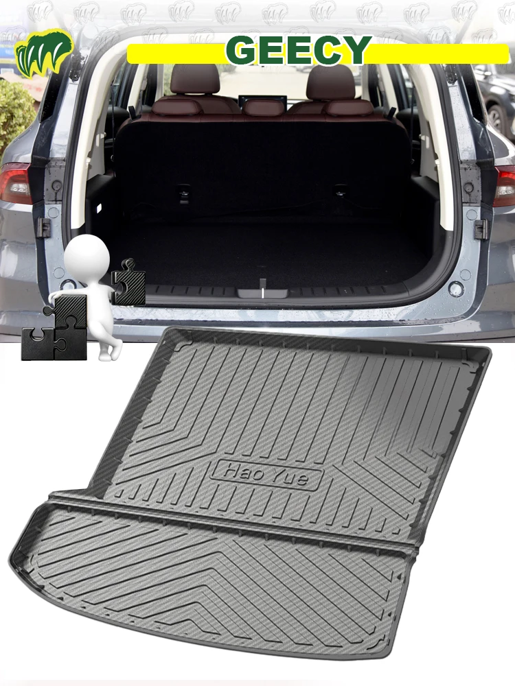 For Geely GEECY MPV 2023 2020-2022 Custom Fit Car Trunk Mat All Season Black Cargo Mat 3D Shaped Laser Measured Trunk Liners