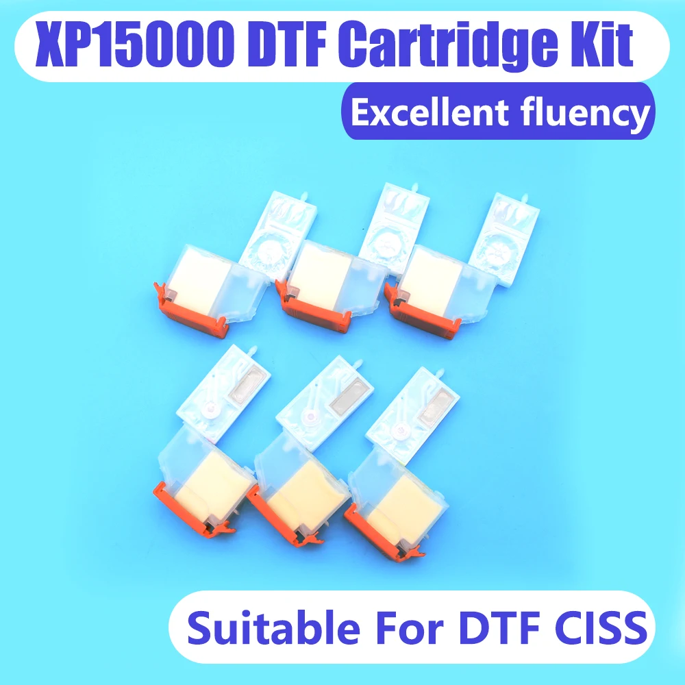 XP 15000 DTF Cartridge Kit Without Chip XP-15000 15010 15080 Direct Transfer Film CISS Damper Kit Modification Ink Supply Filter