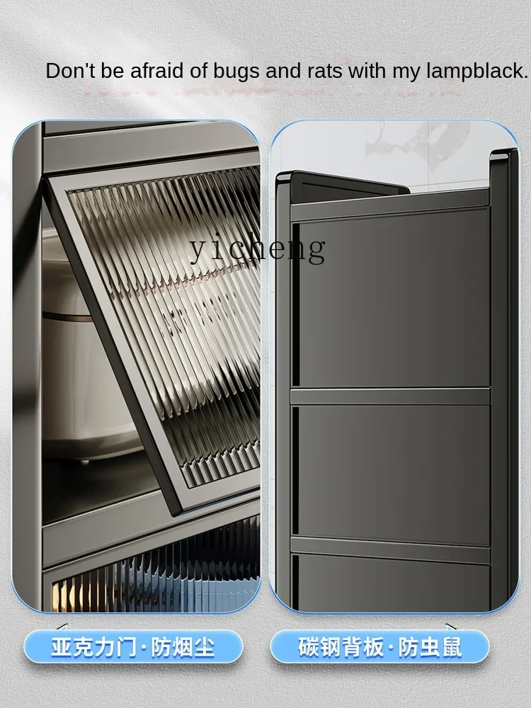 GZ kitchen rack microwave oven storage floor multi-layer storage multi-functional cabinet