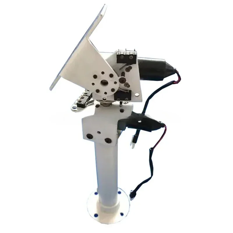 Heavy Load High Torque All Metal X-axis Y-axis Worm Gear Reducer Motor, DC Dual Axis Gimbal Solar Tracking and Monitoring Robot