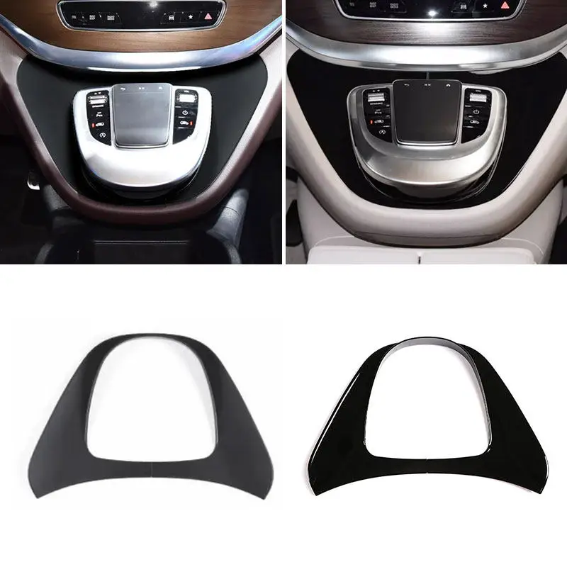 

For Mercedes Benz V Class V250 V260 2015-2020 ABS Car Interior Center Console Multimedia Control Button Panel Frame Cover Trim