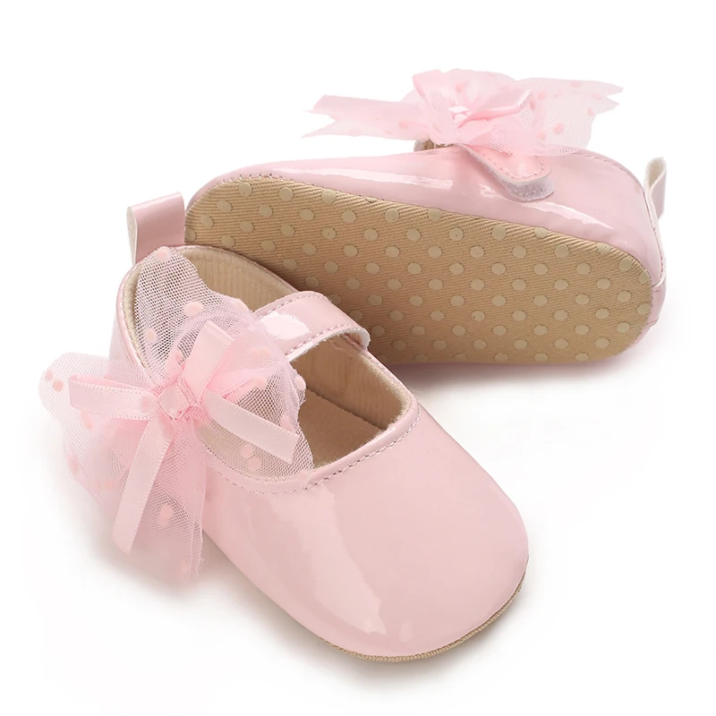 Spring Girl Baby Baby Shoes Sweet and Cute Bow Princess Shoes Non slip Comfortable Casual Walking Shoes