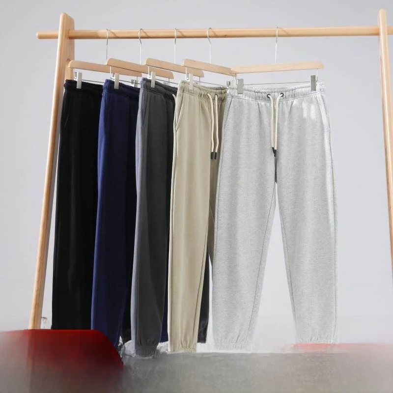 

Thiened Fce Lined Casual Pants Breathable Men's Winter Autumn Long Trousers Couple Sle Faionable Urban Straight Leg