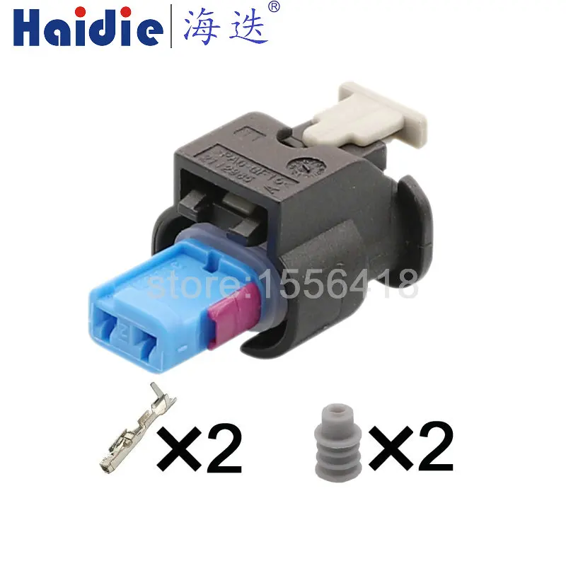 1-20 Sets 2 Pin female Automotive waterproof connector Harness connector 3-1718643-1