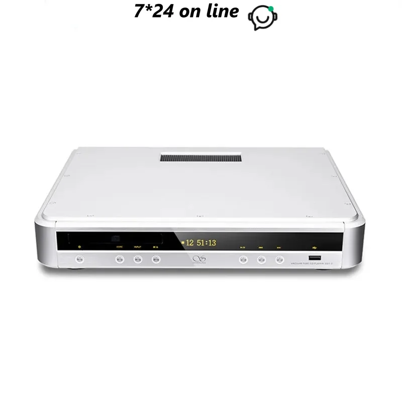Высококачественный CD-плеер Shanling CD1.2A, ламповый CD-плеер, ПК HiFi, 24 бит/192 кГц, USB ЦАП PCM1796 ЦАП, аудиофильский CD-плеер
