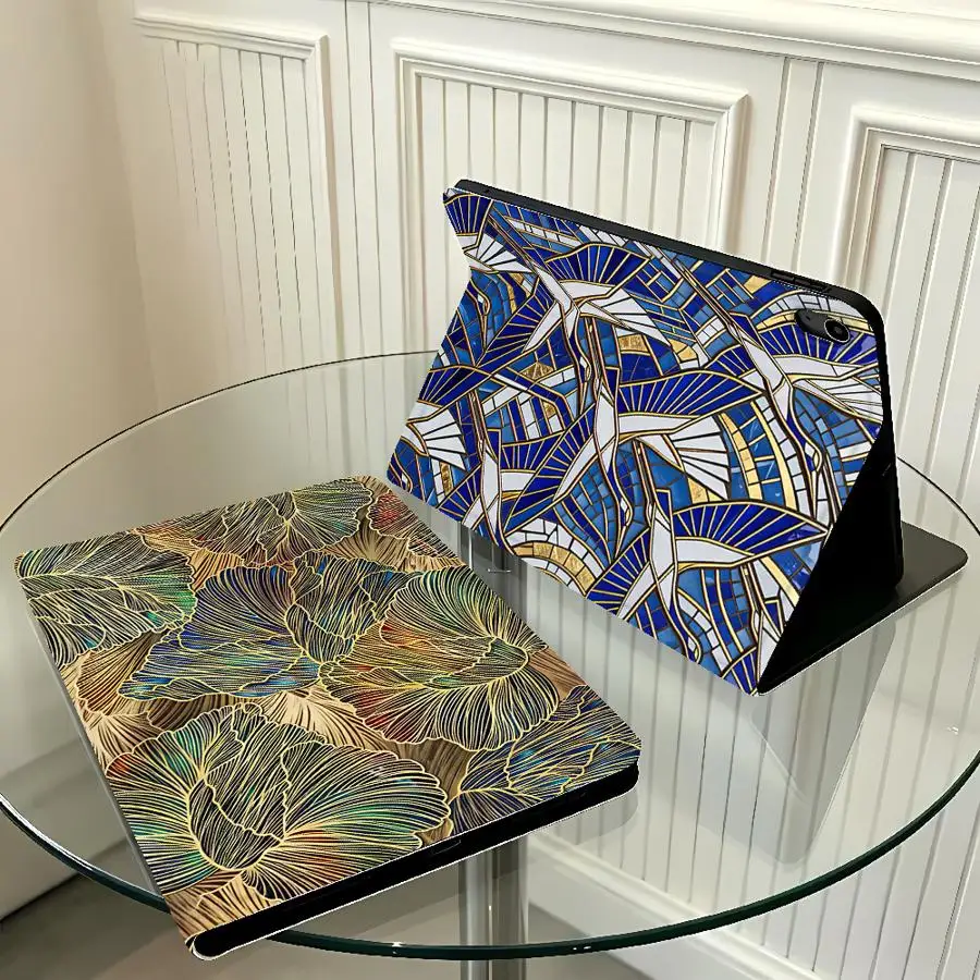 Case for Apple iPad Pro11 13 Air 11 13 M4 M3 M2 A16 2026 10th 7/8/9th With Pencil Holder Air 4/5/6th Pattern Mosaic