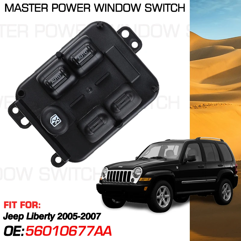 

Car Power Master Window Switch Lifter Button 56010677AA 11 Pins For Jeep Liberty 2005 2006 2007 204888105 56054002AA 56010090AD