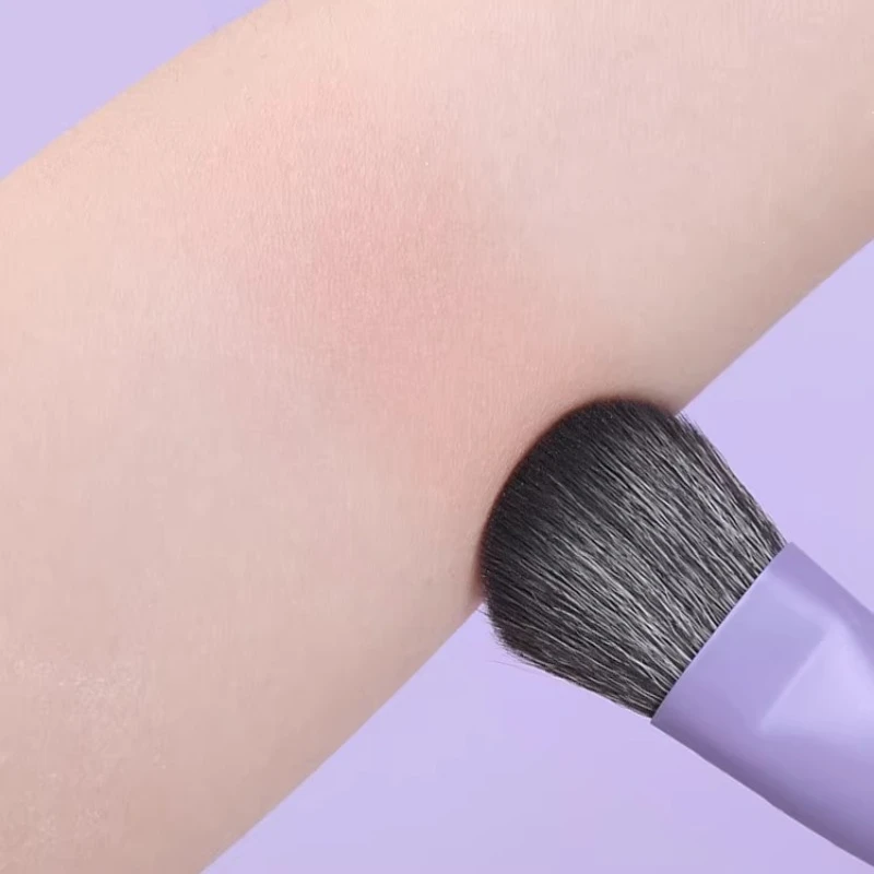 GUOXIAONIU Einzelner Flacher Runder Foundation-Pinsel mit Box Puder Rouge Concealer Make-up-Pinsel Hautfreundliches Make-up-Werkzeug – Detail 3