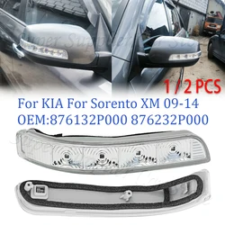 For KIA Sorento XM 2009 2010 2011 2012 2013 2014 Car Rearview LED Turn Signal Light Wing Side Mirror Lamp 876132P000 876232P000