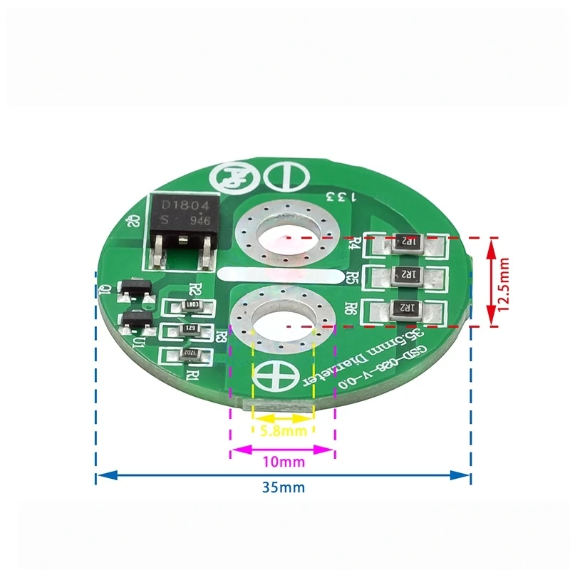 Super Farah Capacitor Soldered Protection Board 2.5V Balancing Board / Equalizing Board / Voltage Limiting Circuit Board