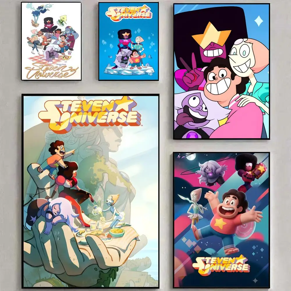 Cartoon S-Steven Universe Poster Room Decoration, Home Wall Art Printing, Waterproof Bedroom Poster, Gift