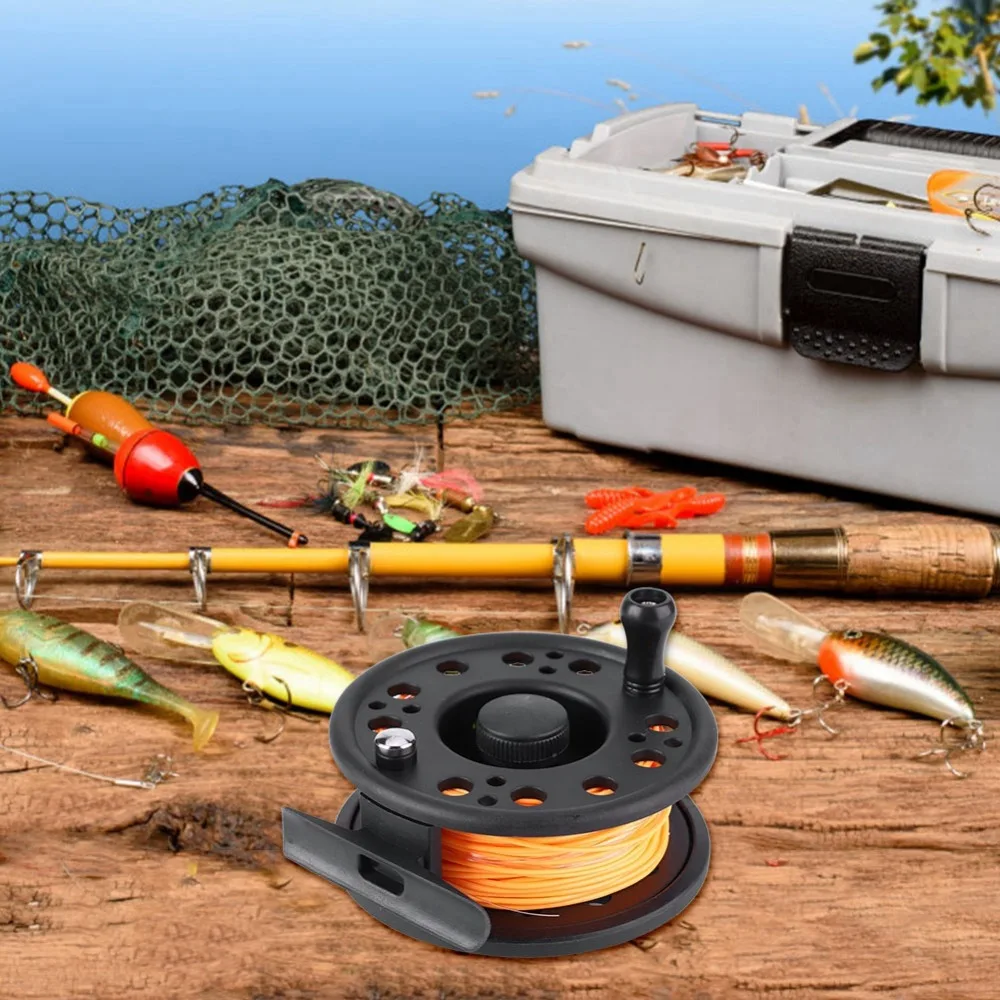 Durable Lightweight Fly Fishing Reel Pre-Loaded Line Left/Right Hand Fly Reel Fly Wheel Reel Fly Fishing
