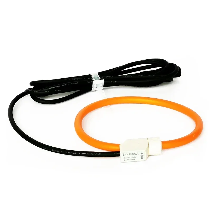 DC Clamped Ammeter SY-1500A AC Flexible Rogowski Coil Hall Clamped Current Sensor Suitable for Power Quality Analyzers