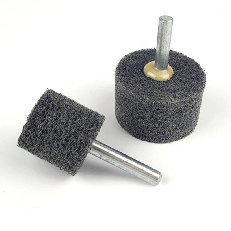 2 Pcs 6MM Shank Fiber Nylon Special Mounted Point Grinding Head  Polishing Wheel Mould Finish Polish Grinder Rotary Tools