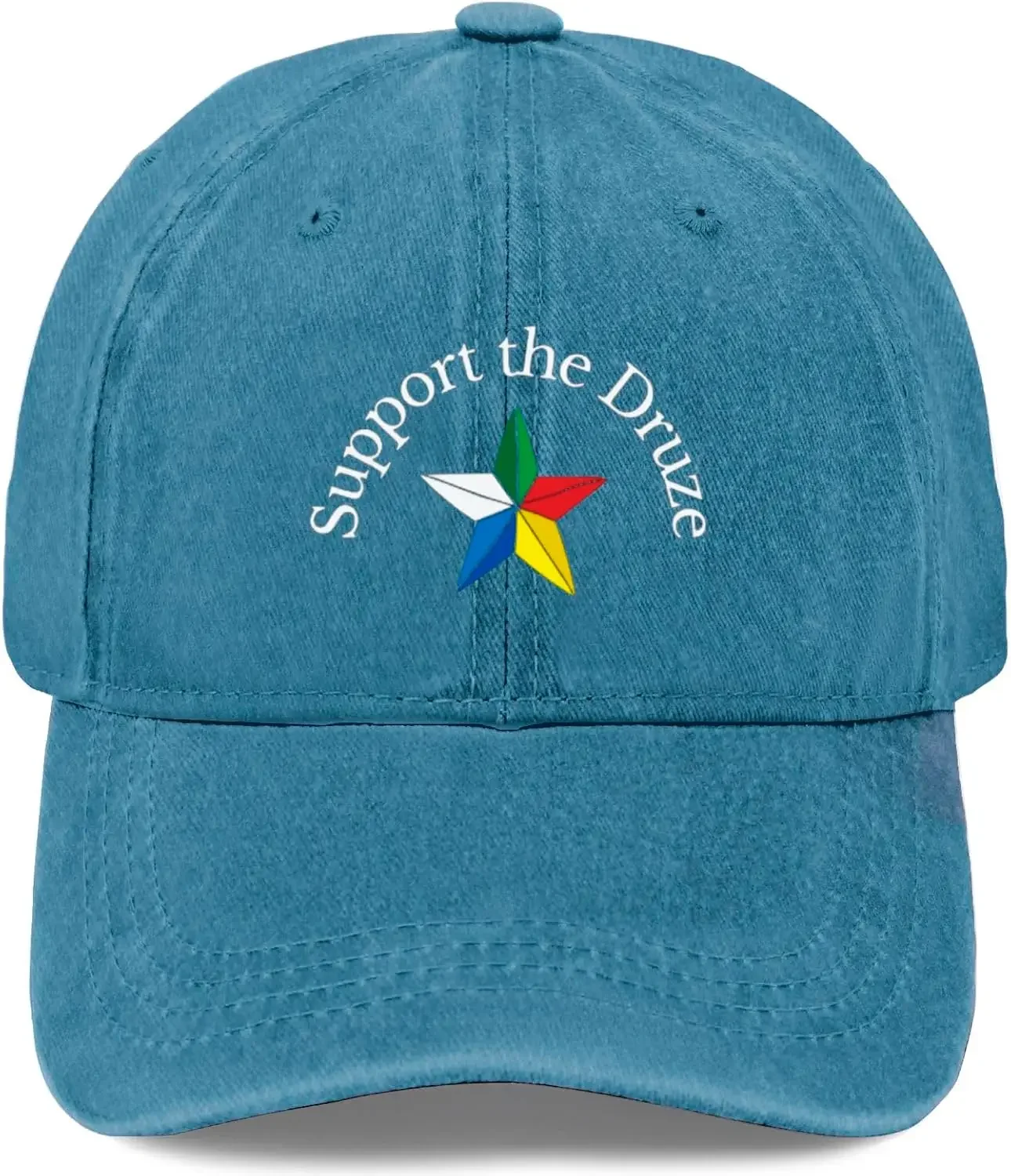Support The Druze Hats for Mens Baseball Caps Trendy Washed Ball Caps