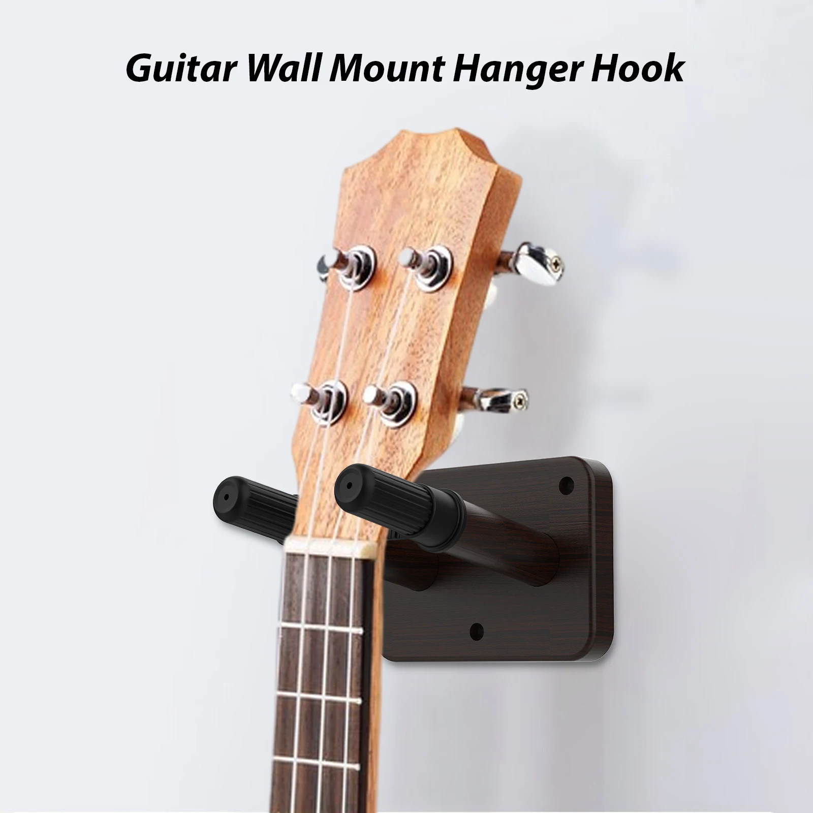 기타 벽 마운트 행어 후크, 목재 기타 벽 드릴링 후크 행어, 견고한 거치대 행어, 기타용 미끄럼 방지 행어