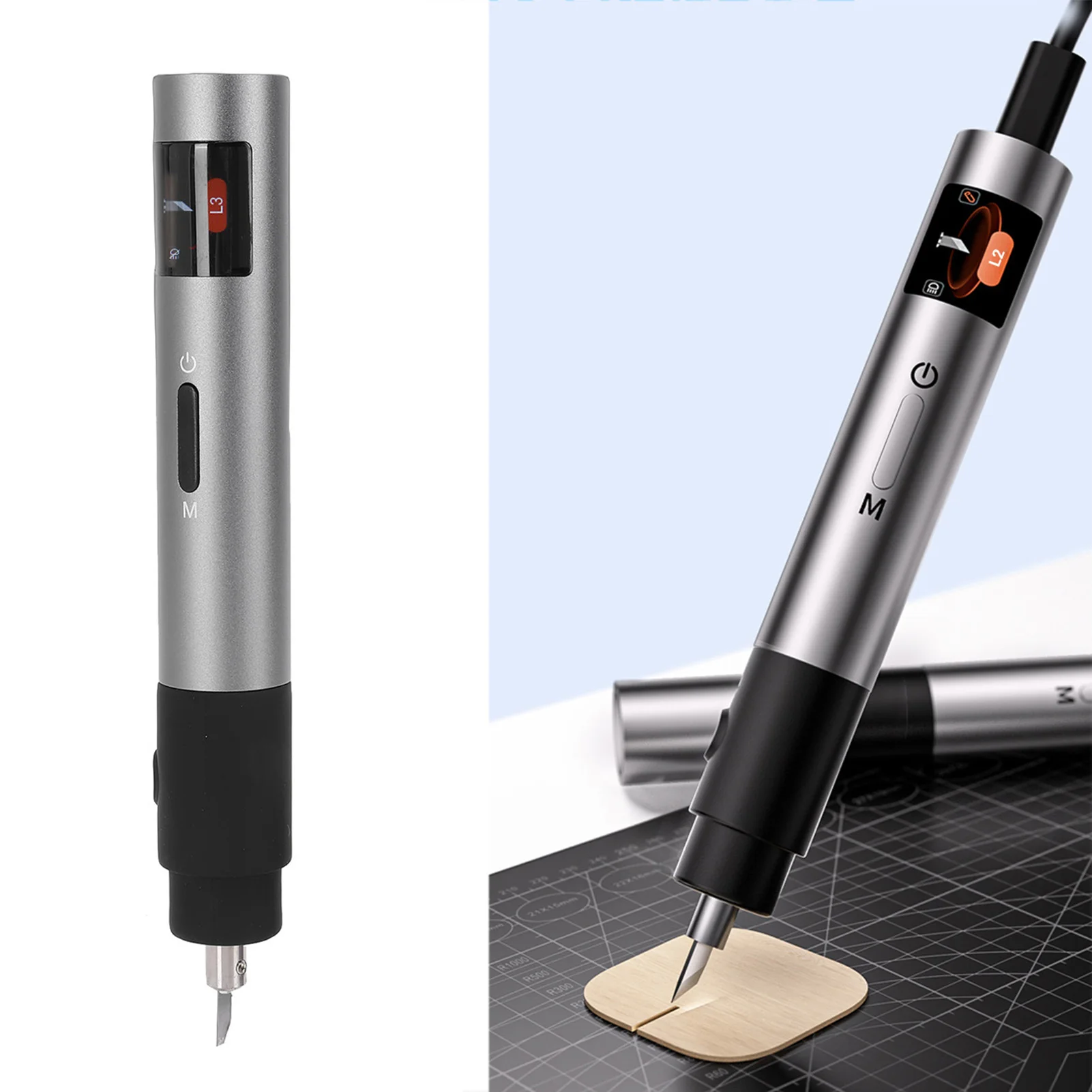 

Ultrasonic Cutter 40KHz Accurate Portable 3 Levels 3D Printing Model Handheld Craft Cutting Tool Plastic PCB Electric Trimming