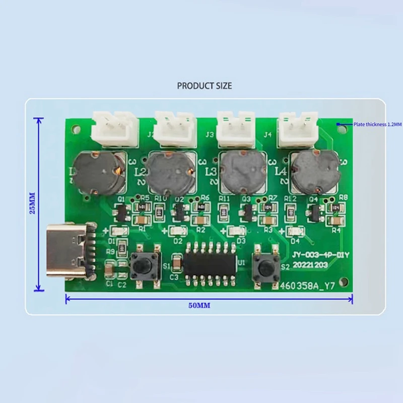 Four-Spray Humidifier Module Humidifier Control Board Atomizer Driver Board Four-Spray Humidifier Module,Set